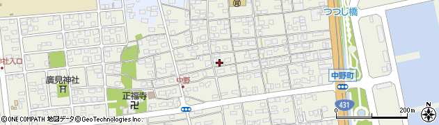 鳥取県境港市中野町247周辺の地図