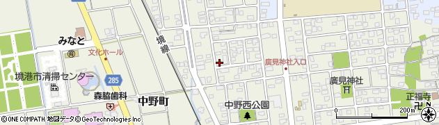 鳥取県境港市中野町5418周辺の地図