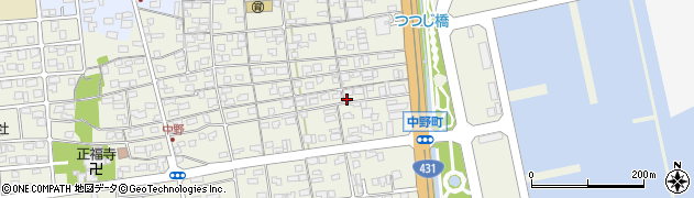 鳥取県境港市中野町3255周辺の地図