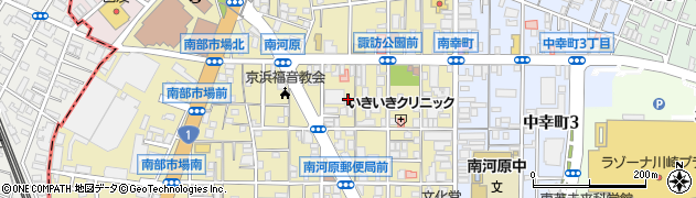 神奈川県川崎市幸区南幸町2丁目77-2周辺の地図