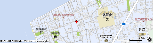 鳥取県境港市外江町2610周辺の地図