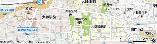 川崎大師周辺の地図