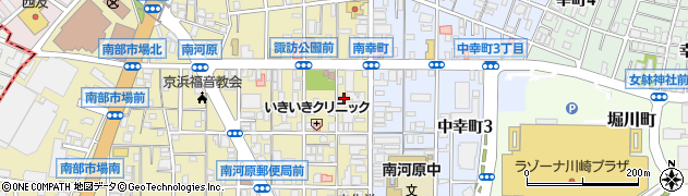 神奈川県川崎市幸区南幸町2丁目3周辺の地図