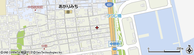 鳥取県境港市中野町3258-16周辺の地図