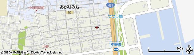 鳥取県境港市中野町3258-4周辺の地図