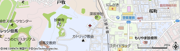 兵庫県豊岡市妙楽寺12周辺の地図