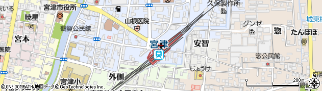 京都府宮津市周辺の地図