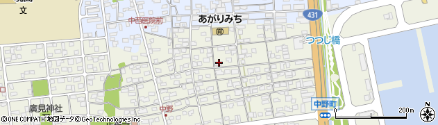 鳥取県境港市中野町179周辺の地図