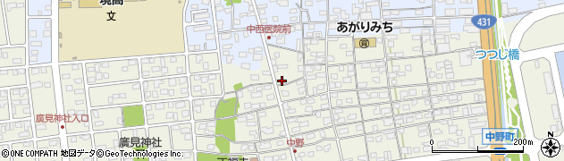 鳥取県境港市中野町2912周辺の地図