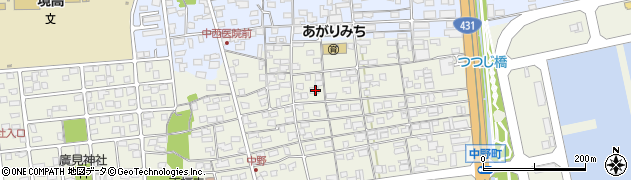 鳥取県境港市中野町2978周辺の地図
