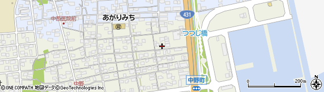 鳥取県境港市中野町3258-7周辺の地図