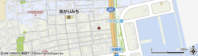 鳥取県境港市中野町3258-17周辺の地図