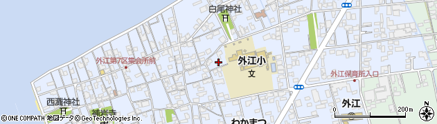 鳥取県境港市外江町2101周辺の地図