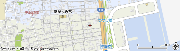 鳥取県境港市中野町3258-27周辺の地図