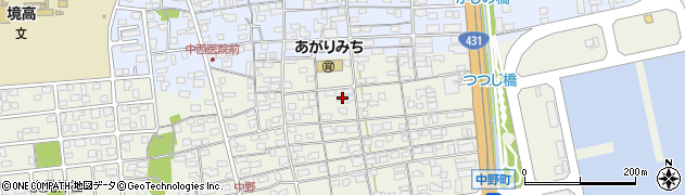 鳥取県境港市中野町175周辺の地図