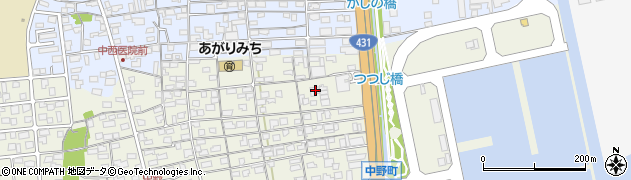 鳥取県境港市中野町3258-1周辺の地図