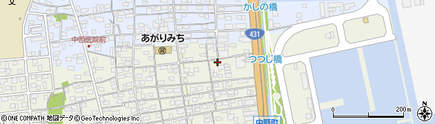 鳥取県境港市中野町3258-8周辺の地図