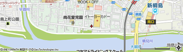 神奈川県横浜市港北区綱島西2丁目11-12周辺の地図