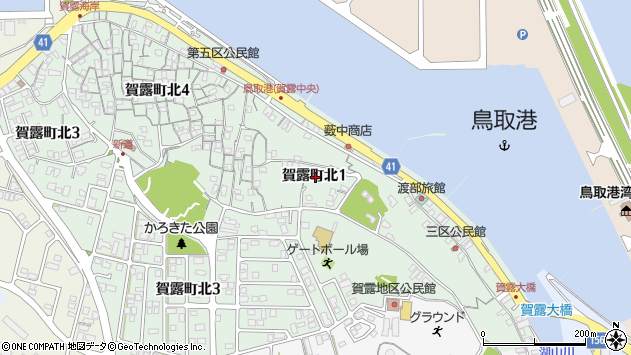 〒680-0907 鳥取県鳥取市賀露町北の地図