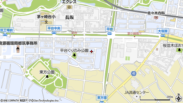 〒224-0064 神奈川県横浜市都筑区平台の地図