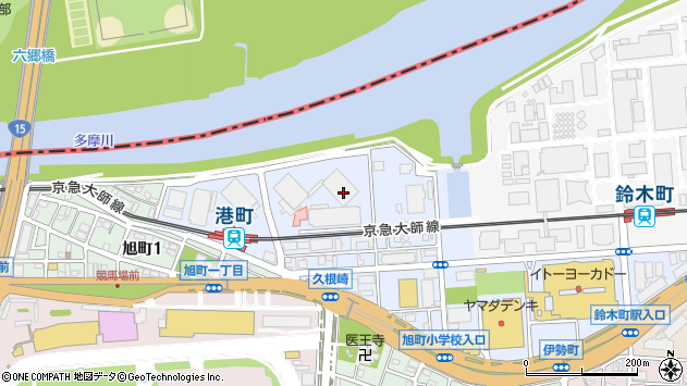 〒210-0807 神奈川県川崎市川崎区港町の地図