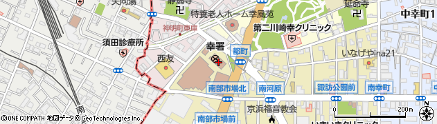 神奈川県　警察署幸警察署周辺の地図