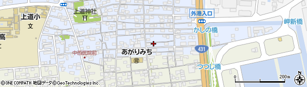 鳥取県境港市上道町24周辺の地図