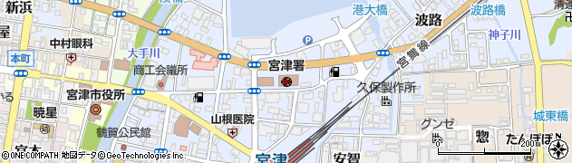 宮津警察署周辺の地図