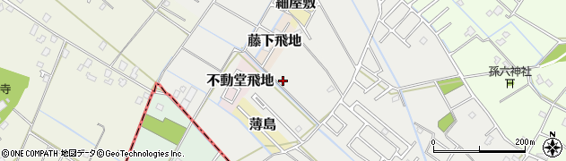 千葉県東金市粟生飛地周辺の地図