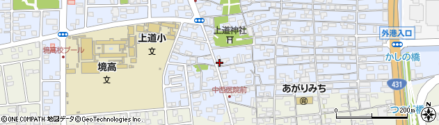 鳥取県境港市上道町640周辺の地図