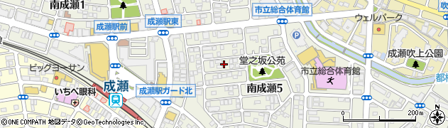 東京都町田市南成瀬周辺の地図