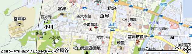 京都府宮津市本町周辺の地図