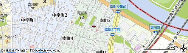 神奈川県川崎市幸区幸町周辺の地図