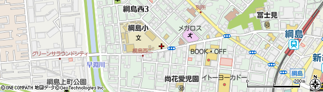 神奈川県横浜市港北区綱島西周辺の地図