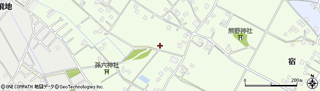 千葉県東金市宿周辺の地図