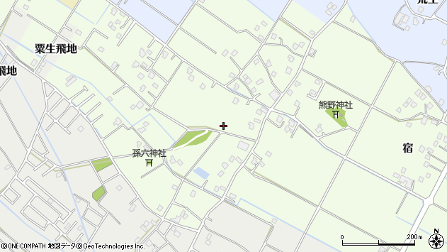 〒283-0033 千葉県東金市宿の地図