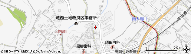 長野県飯田市座光寺北市場周辺の地図
