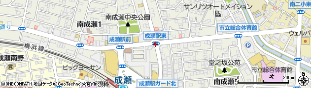 成瀬駅東周辺の地図