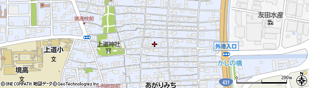 鳥取県境港市上道町166周辺の地図