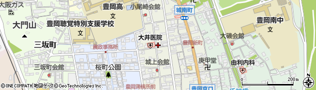 兵庫県豊岡市城南町周辺の地図