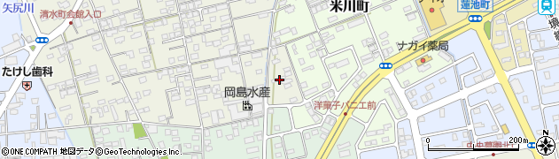 鳥取県境港市清水町589-7周辺の地図