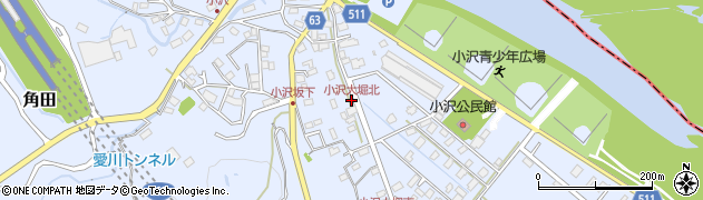 小沢大堀北周辺の地図