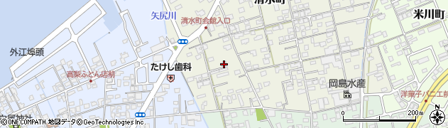 鳥取県境港市清水町911周辺の地図