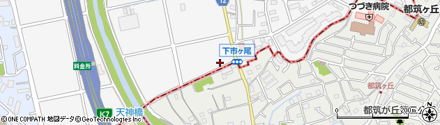 神奈川県横浜市青葉区市ケ尾町325周辺の地図