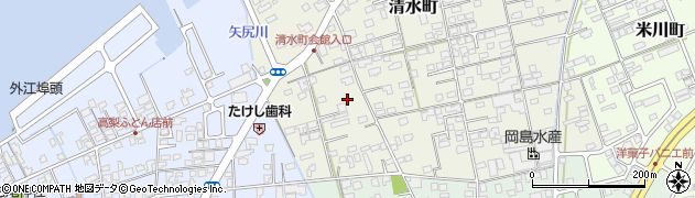 鳥取県境港市清水町910周辺の地図