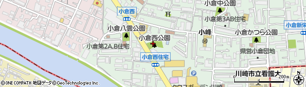 小倉西公園周辺の地図
