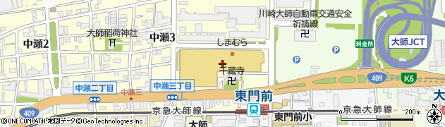 パステル川崎大師店周辺の地図