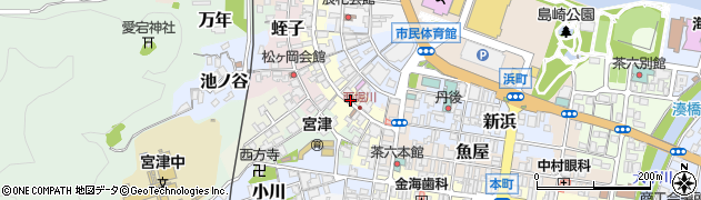 京都府宮津市白柏周辺の地図