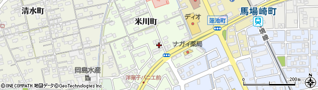 鳥取県境港市米川町72周辺の地図