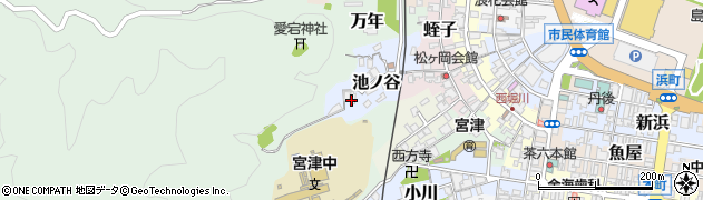 京都府宮津市池ノ谷周辺の地図